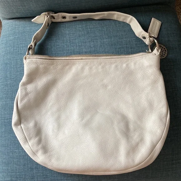 Coach Shoulder Bag Ali Leather Hobo B0969-13655 Soft Cream Winter White - Picture 3 of 10
